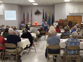 http://morrisoncountyhistory.org/museumpics/75thdinner_107.jpg Chris Anderson & Gary Block presenting Kiewel Brewing history to those attending MCHS 75th anniversary celebration at Royalton American Legion, September 18, 2011.