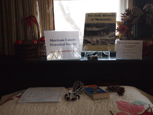 http://morrisoncountyhistory.org/museumpics/lindenhill20.jpg "The Early Resorts of Minnesota" by Ren Holland on display as part of Lake Alexander exhibit, 2012.