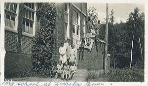 Lincoln School in Lincoln, Minnesota, Circa 1925
