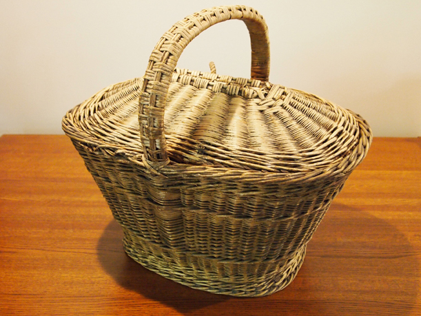 This 1878 market basket, donated by Henry Wuellner to the MCHS collection, looks like it could double as a picnic basket. #1945.25.1a&b from the MCHS collection.