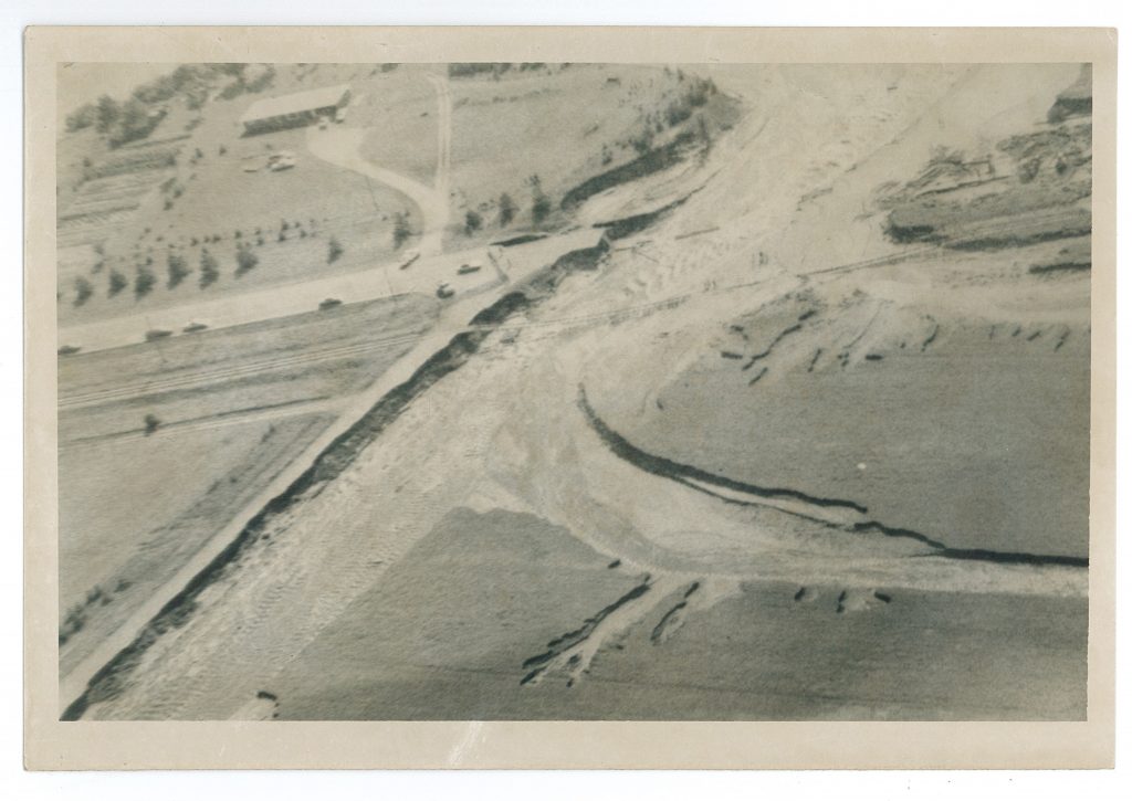 Damage from the 1972 flood in Morrison County, MN. Photo from Morrison County Historical Society collections.