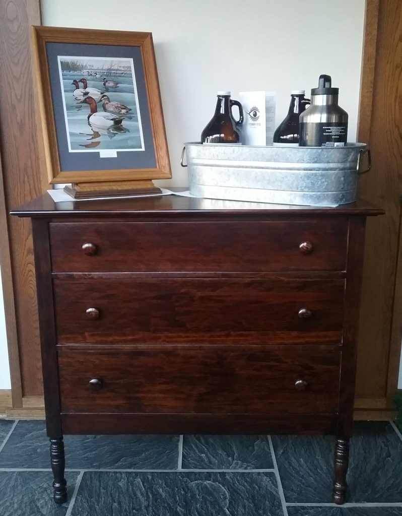 A few of the items available for bidding on during the Morrison County Historical Society's Silent Auction, December 2017.