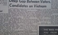 "Deep Gap Between Voters, Candidates on Vietnam" - Headline from Little Falls Daily Transcript, September 4 1968