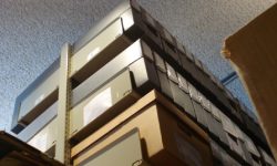 Boxes in the Archives, The Charles A. Weyerhaeuser Memorial Museum, Little Falls, MN.