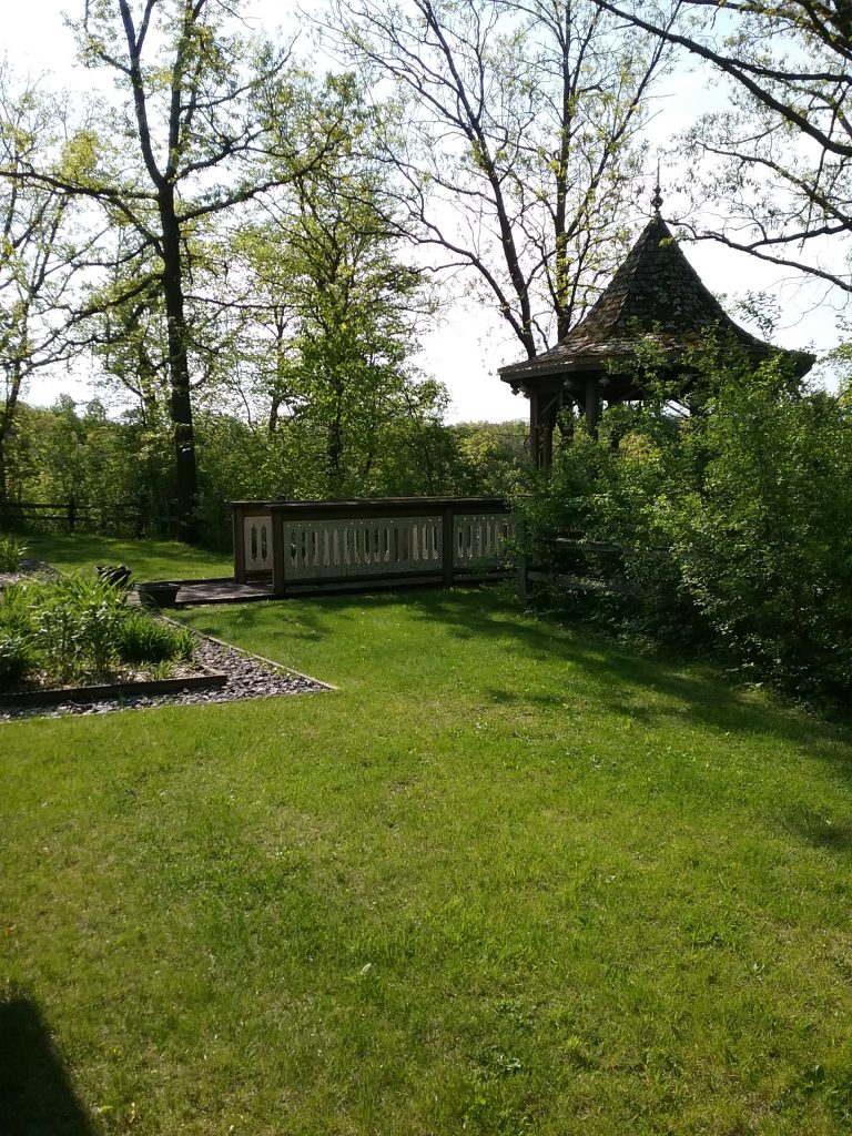 Gazebo at The Charles A. Weyerhaeuser Memorial Museum, Little Falls, MN, 2019.