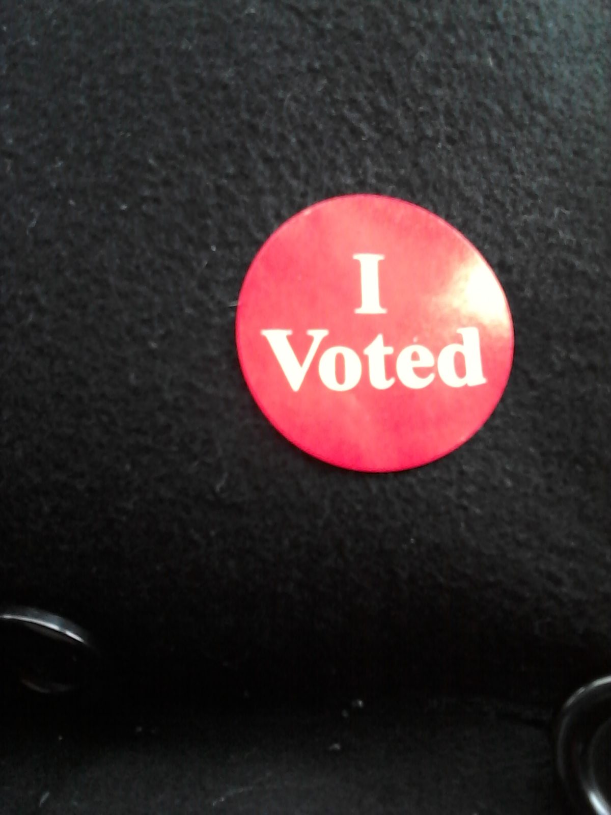 "I Voted" sticker, 2018.